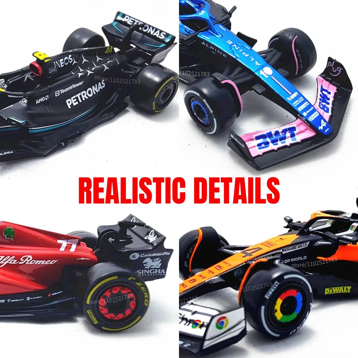 BBURAGO 1:1 масштаб модель автомобиля F1 литой под давлением металлический материал