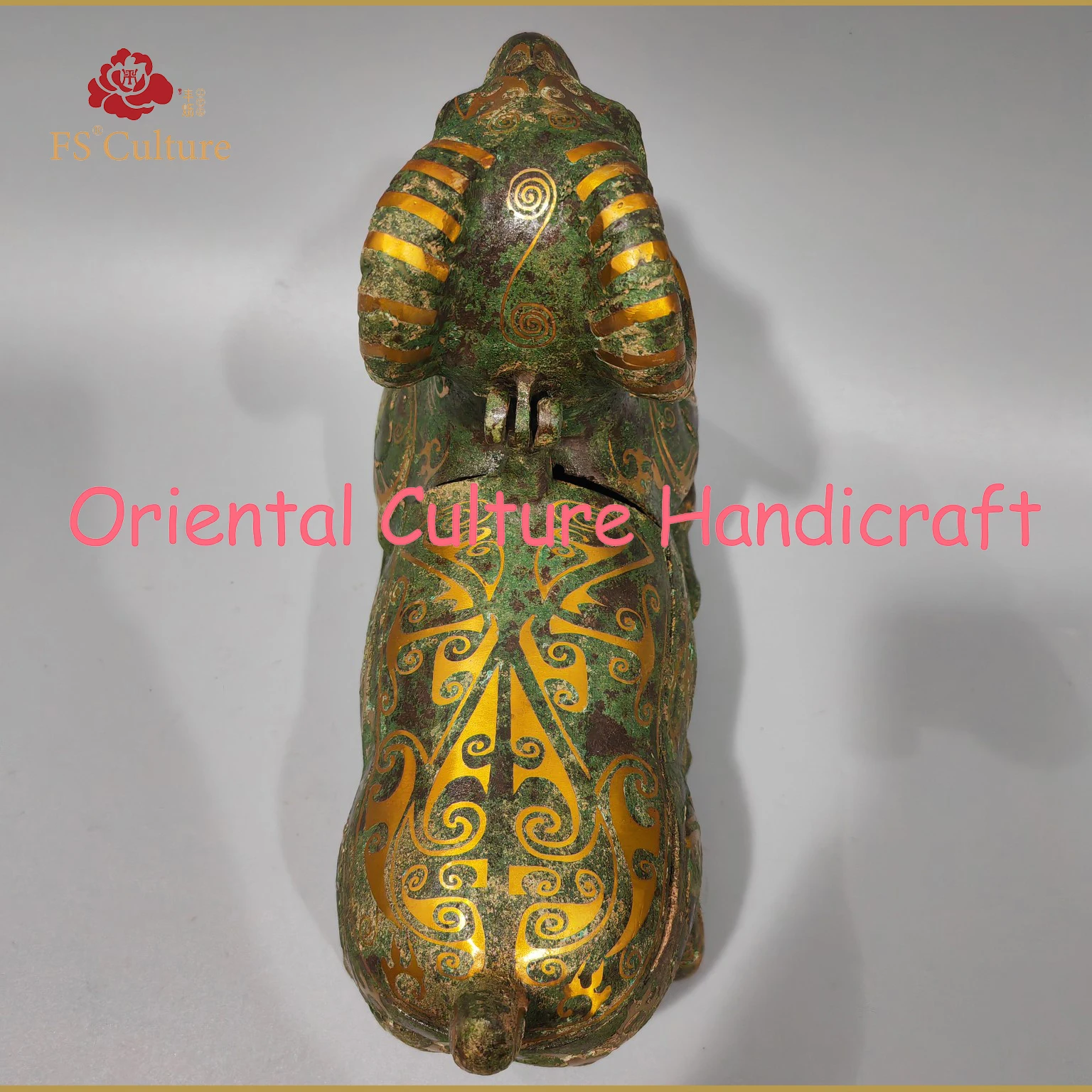 Имитация китайской династии Хань бронзы Овечья искусственная фурнитура