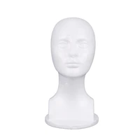 styrofoam mannequin foam head model glasses hat wig display stand