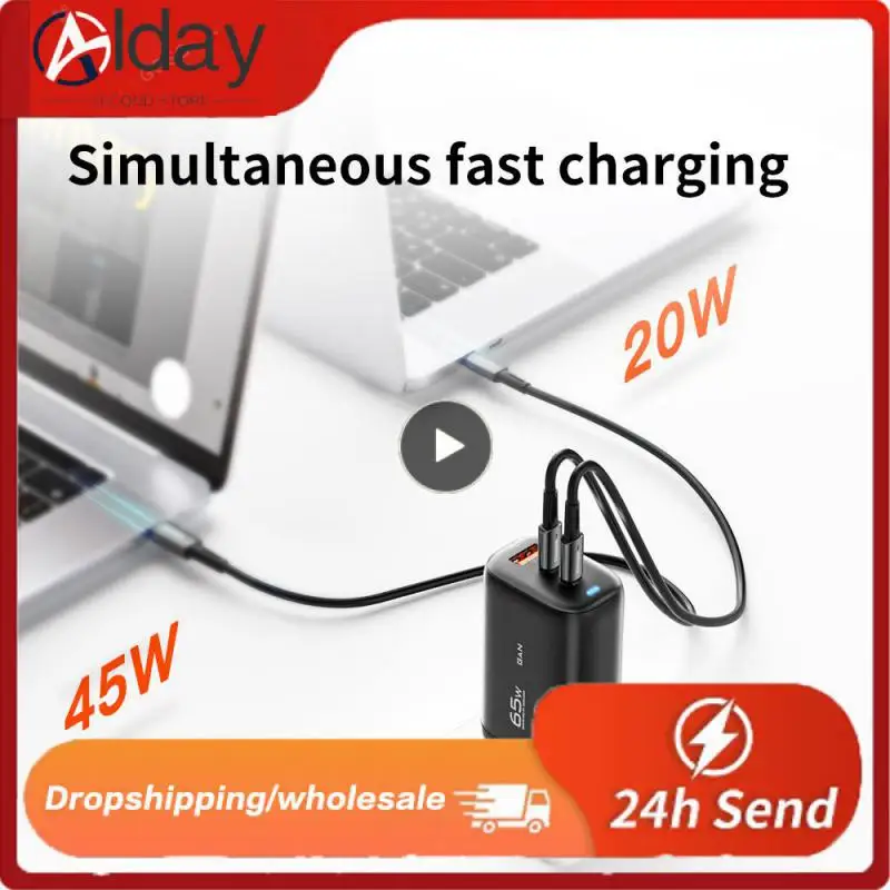 

Pd3.0 Gan Charger 65w Qc3.0 Quick Charge Fast Charger Usb Charger For Iphone 12 13 Max Laptop For Macbook