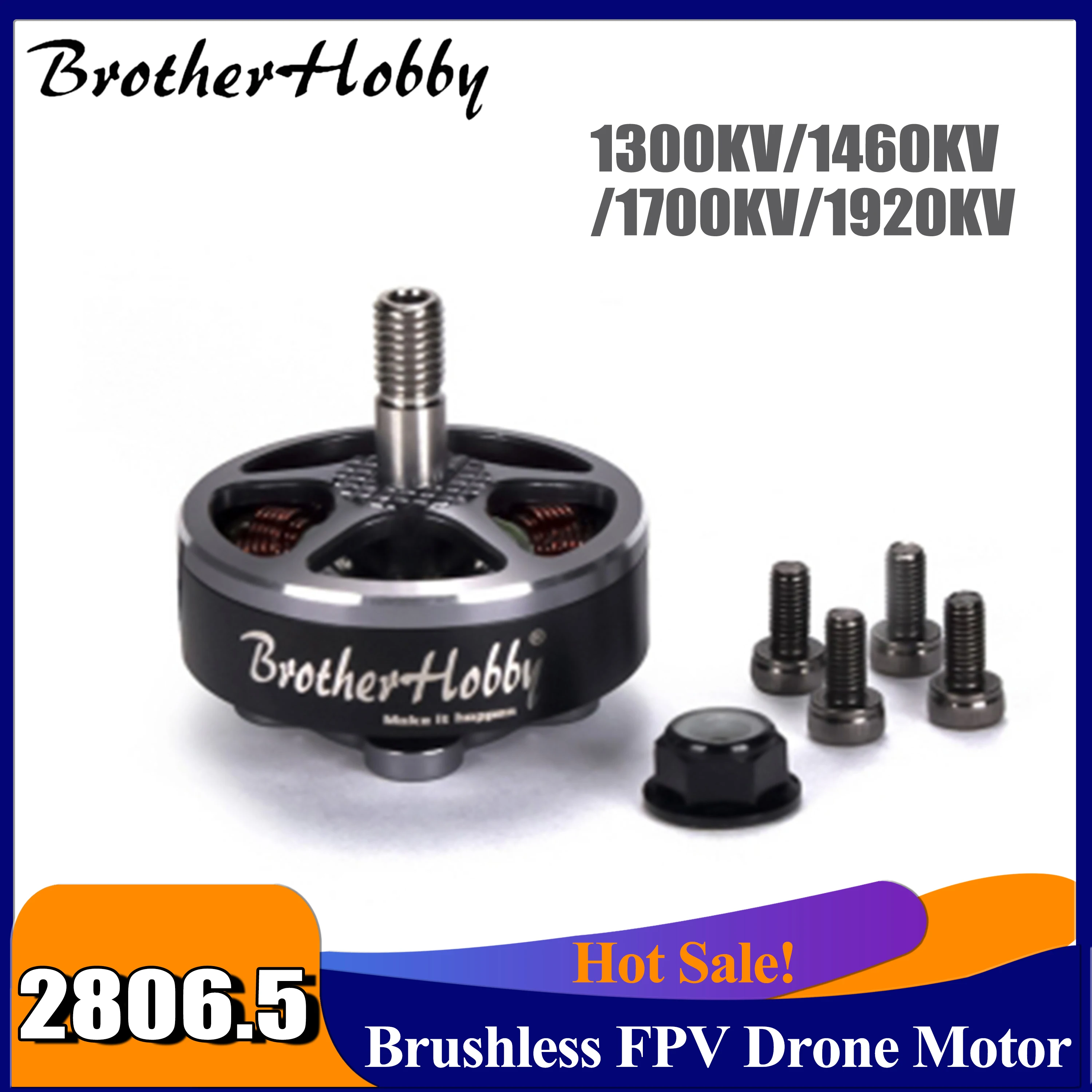 

BrotherHobby Avenger 2806.5 Motor FPV Racing Drone Long Range Freestyle Quadcopter Multicopter Aircraft Brushless Motor 4-6S