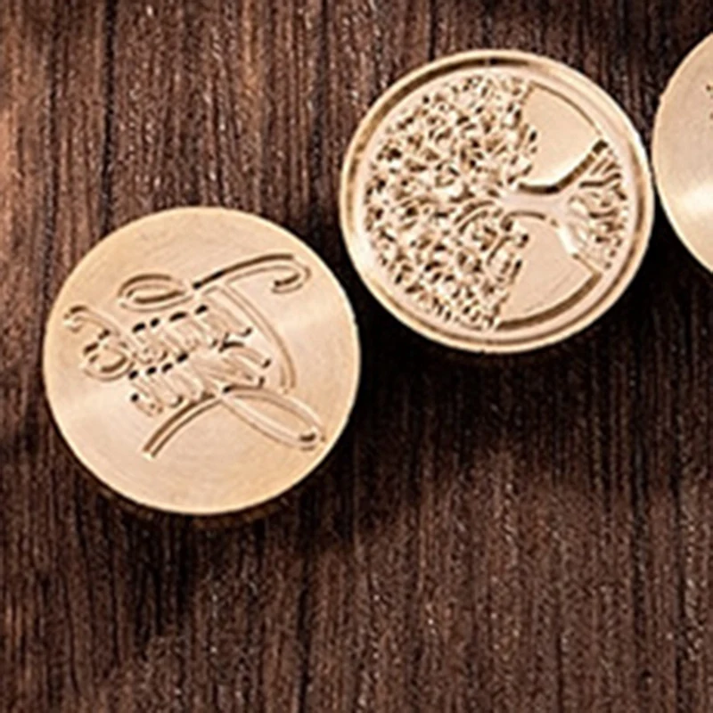 Vintage Seal Wax Head Wooden Handle Set Wedding Invitation Signed Children's Toy