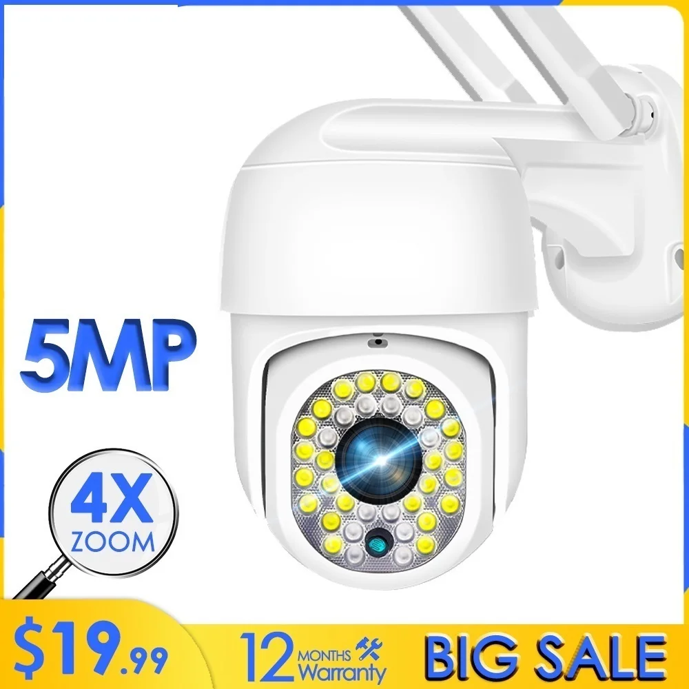 

5MP IP Camera WiFi 3MP Video Surveillance Security Camera Outdoor CCTV Wireless 1080P 4X Digital Zoom Motion Detection Alexa P2P