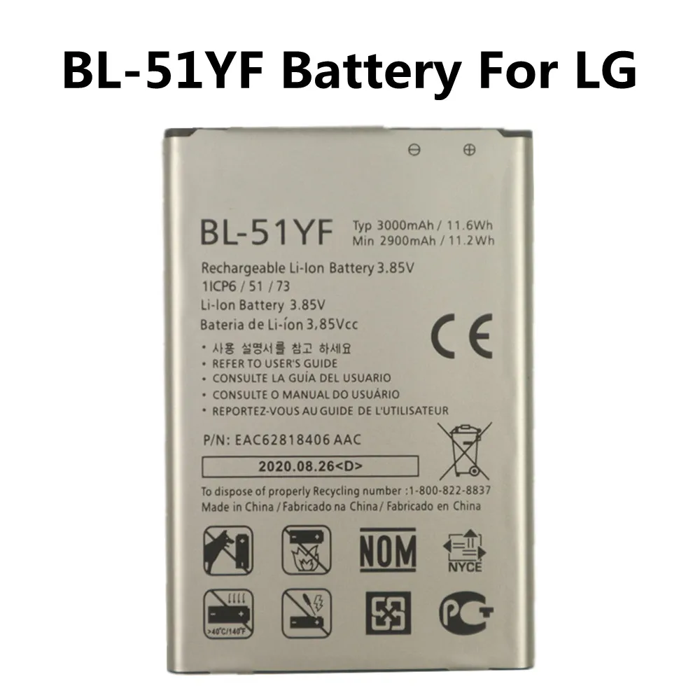 Аккумулятор для LG G4 H815 H811 H810 H818 H819 VS986 VS999 US991 LS991 F500 G Stylo F500S F500L F500K | Мобильные