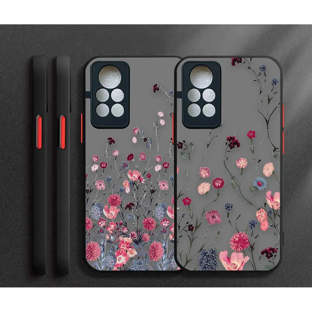 

Shockproof Case Funda For TECNO HOT 11S NFC 10I 10S 9 8 12 PLAY 12I NOTE 10 11 8 8I 7 PRO Case Para Cover Small Romantic Flowers
