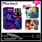Массажное эфирное масло Manbird для мужчин, эффект т-жизни, задержка роста пениса, увеличение мужского масла, утолщение, увеличение либидо