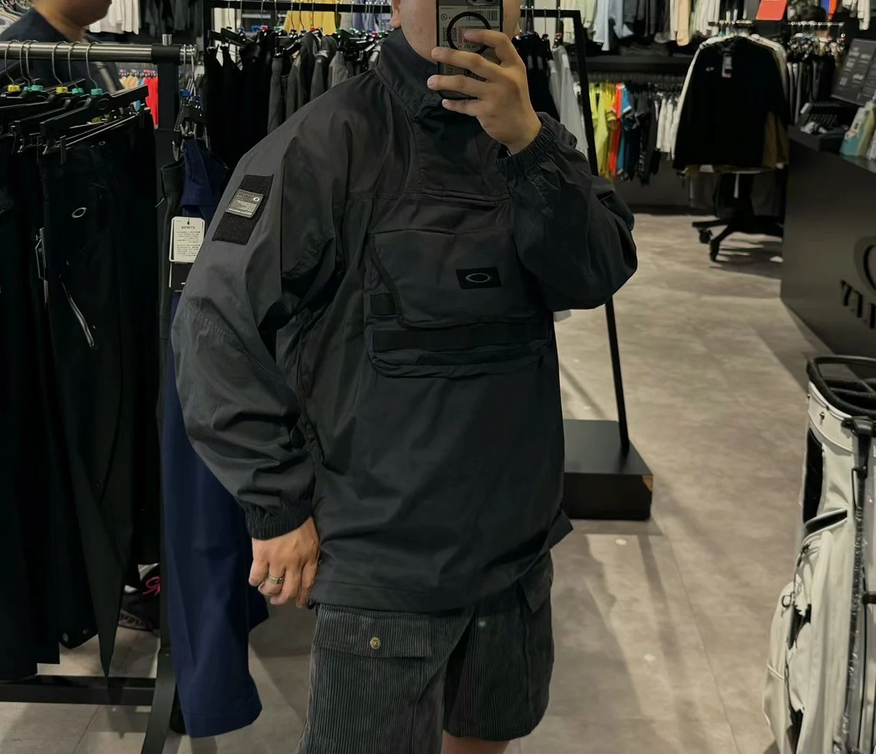 Oakwfog Capsule Series Функциональный пуловер с большими карманами Куртка Мужская модная