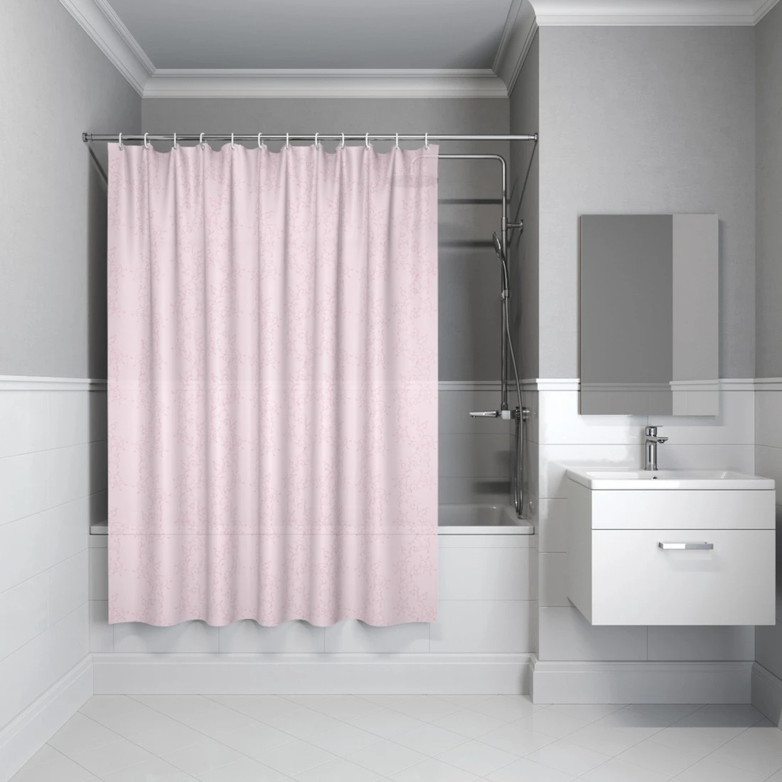 Shower curtain IDDIS Basic B55P218i11 for bathroom Curtains in the bath shower screens | Bath Screens