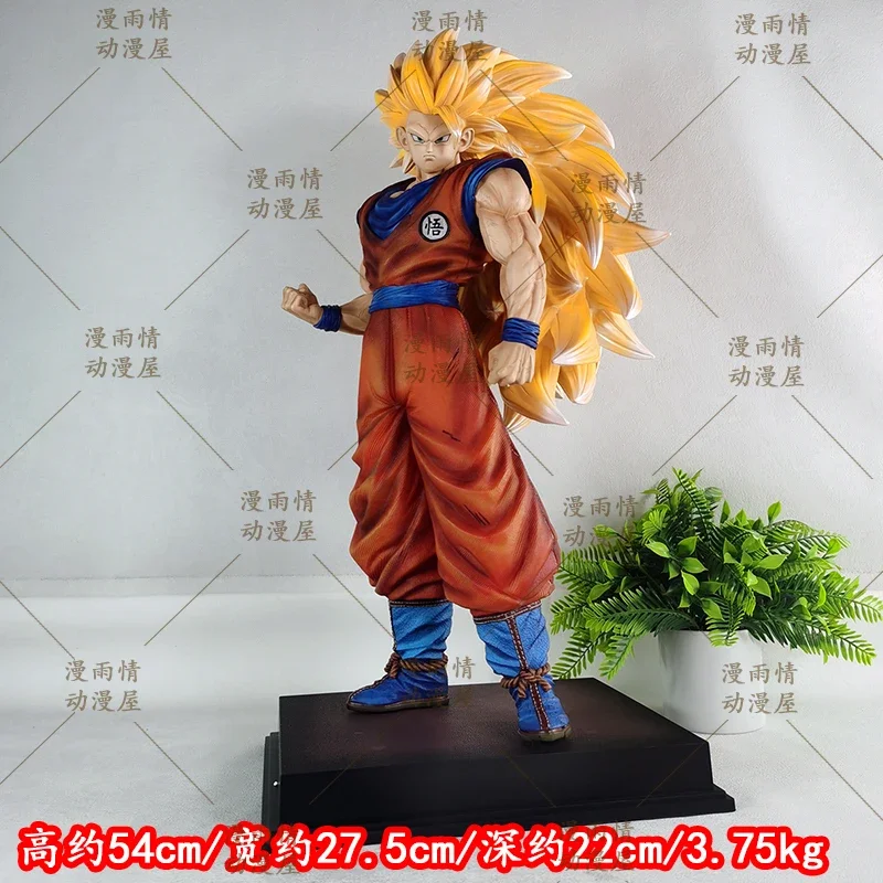 Фото Новая фигурка JT Studio SSJ3 Goku Dragon Ball, аниме 54 см, фигурка Сон Гоку, статуя из ПВХ, коллекция моделей, игрушки, Рождественский подарок на складе №2