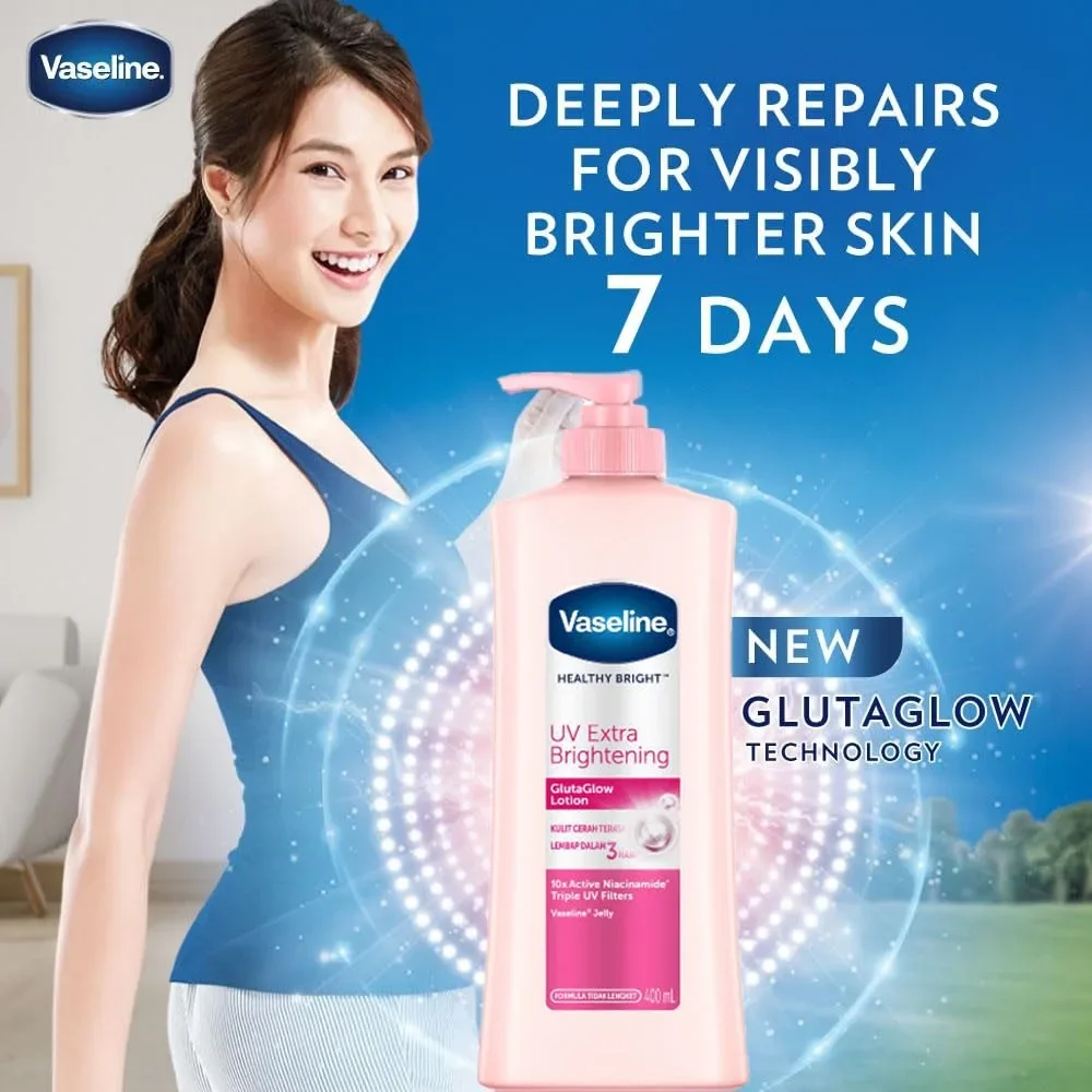 Вазелин Healthy Bright UV Extra Brightening G Leit Glow Body Lotion 400 мл