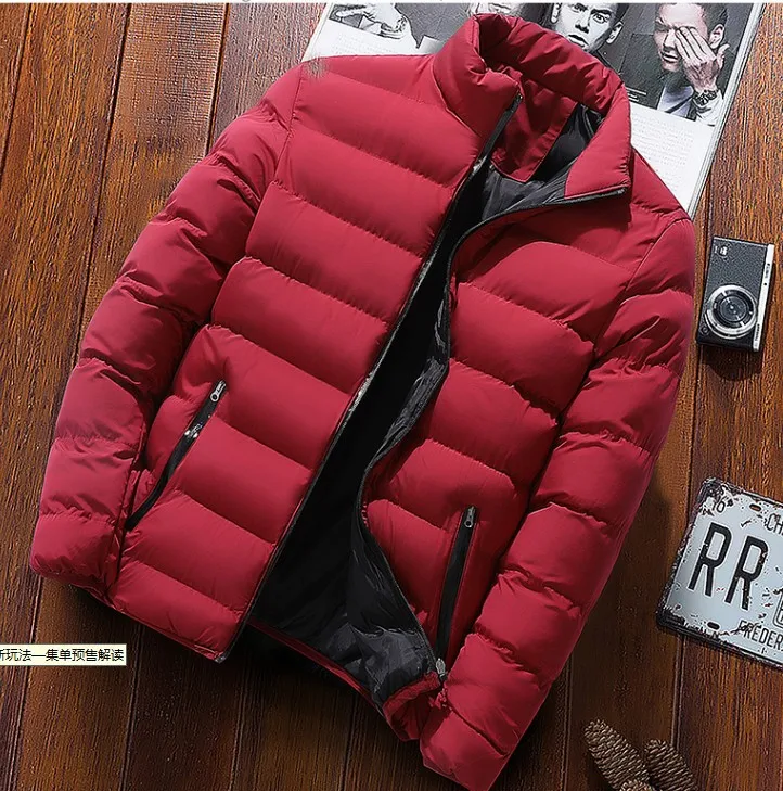 Winter 2022 Thick Sports Clothes Oversize 5XL Stand Collar Cardigan Jacket Casual Coat Warm Cotton Padded Clothes Men's Fashion