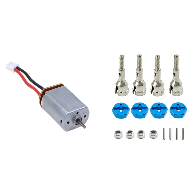 

Фодимотор двигателя для Wltoys K969, K979, K989, K999, P929, P939 и металлическая осевая ось 12 мм, комбайнер ступицы колеса, шестигранный адаптер, B