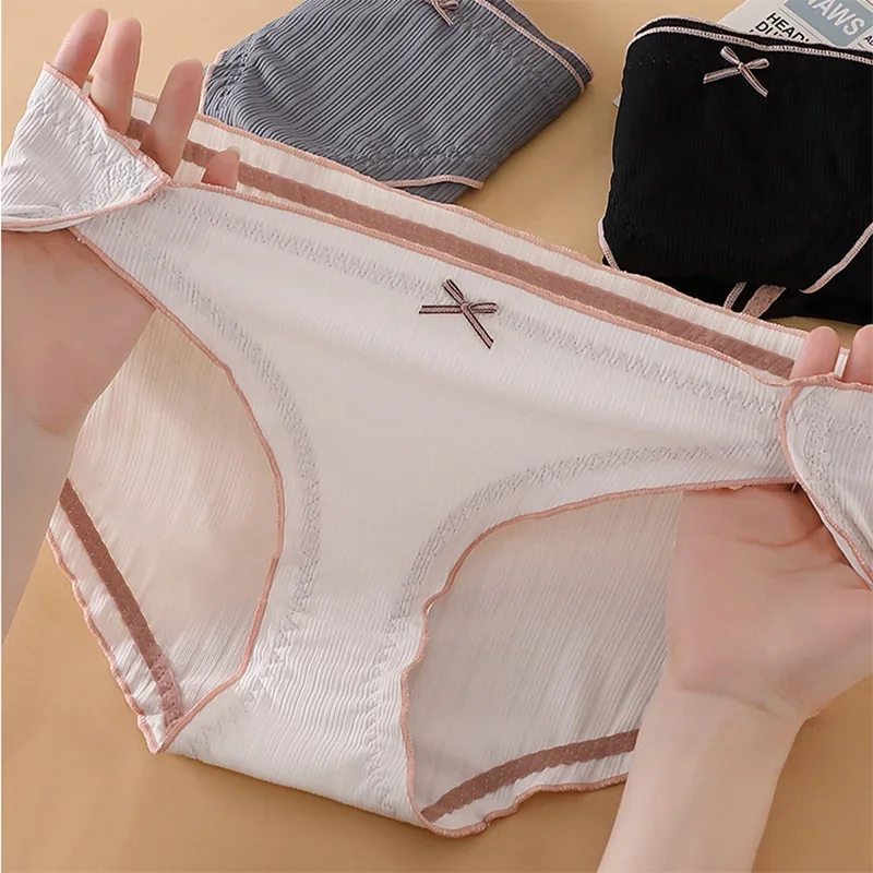 3 шт. женские хлопковые трусы-брифы