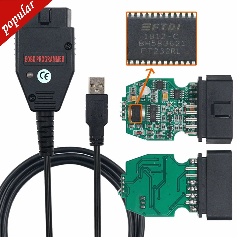 Лучший Galletto 1260 ECU Flasher OBD2 кабель EOBD Galletto 1260 FTDI FT232RQ ECU чип инструмент для настройки считывания и записи автомобиля ECU для серии Vag