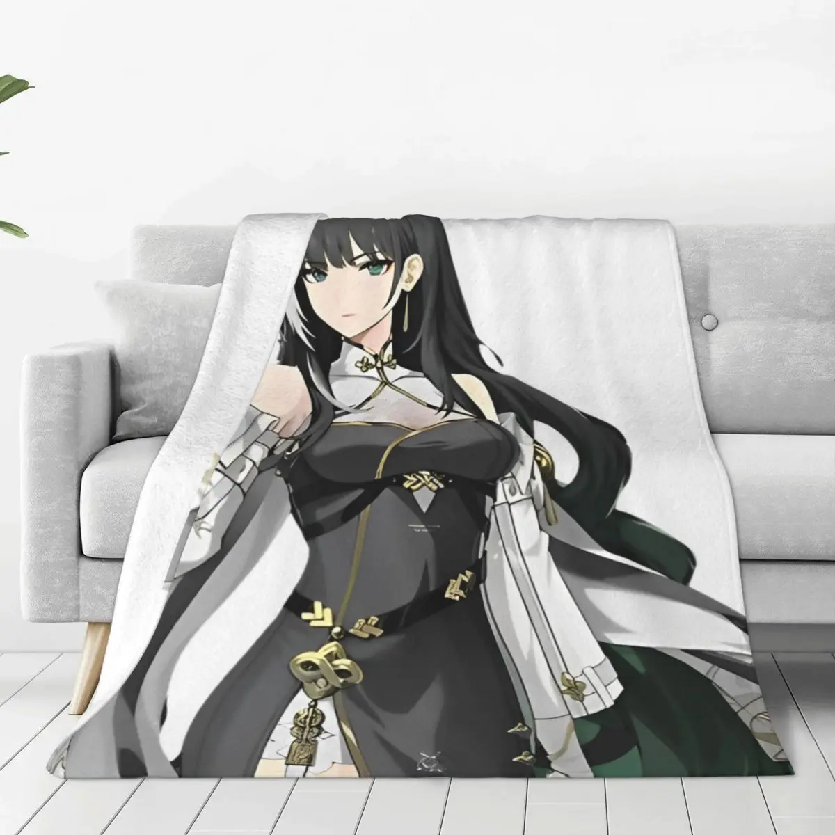 Фланелевое Одеяло с волнами Wuthering Aanime одеяло для кровати спальни ультра-мягкое