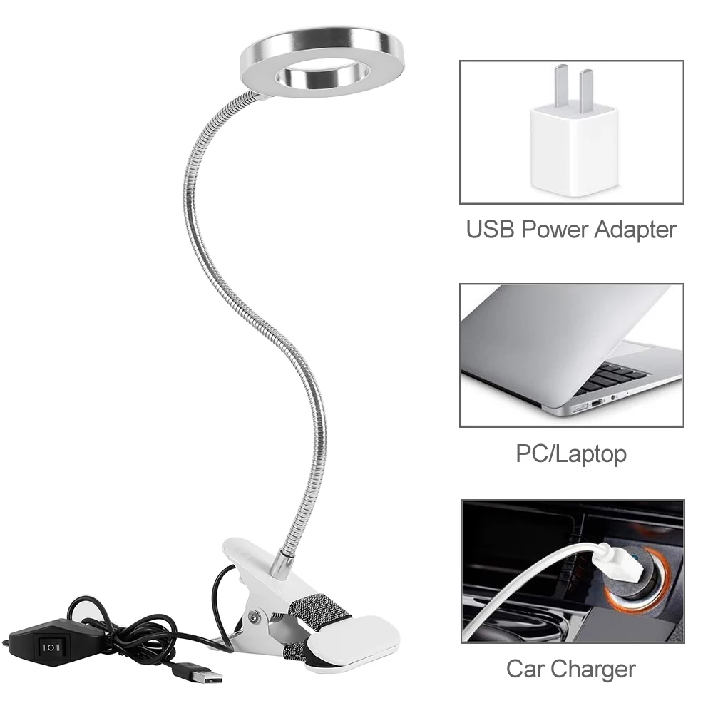 1 шт. светодиодная лампа для макияжа с зажимом | Лампы и освещение