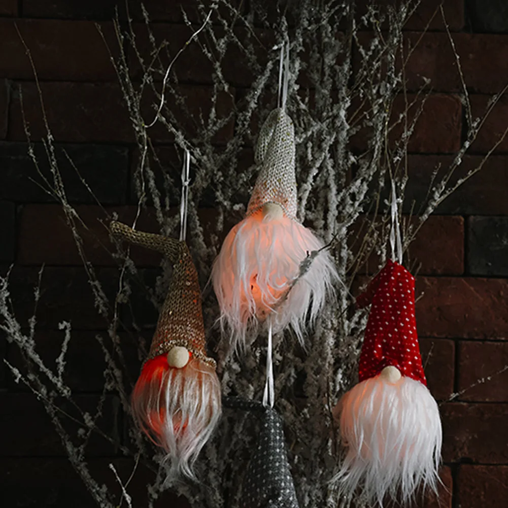 

Decor Christmas Pendant Light Pendant Festival Santa Claus Luminous Atmosphere Vintage Cover Bulb Guard Lamp Pendant