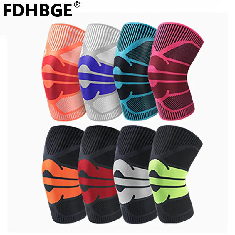 

FDHBGE Basketball Cycling Volleyball Football Knee Pads Sport Support Kneepad Men Women Joints Protector Knitted Fitness Sleeve