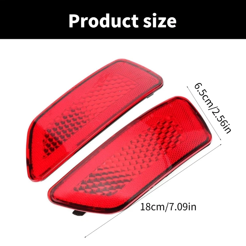 Отражатели заднего бампера с линзами ABS 57010720AC сменные стильные отражатели