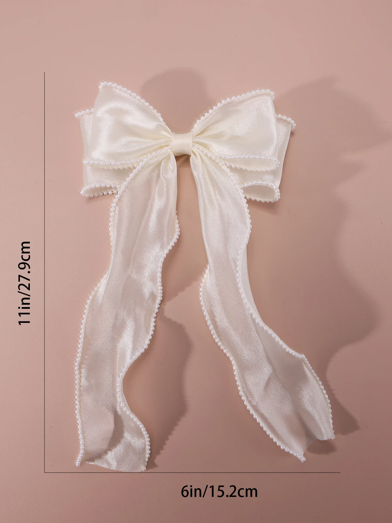 Заколки для волос с жемчужинами и бантом 1 шт.