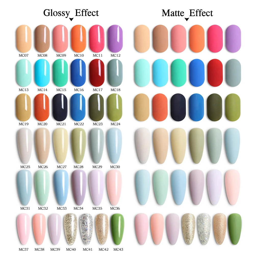 CHUNSHU 6 шт. Набор цветов УФ-гель-лак для ногтей Macaroon Color Gelpolish Soak Off Розовый Зеленый