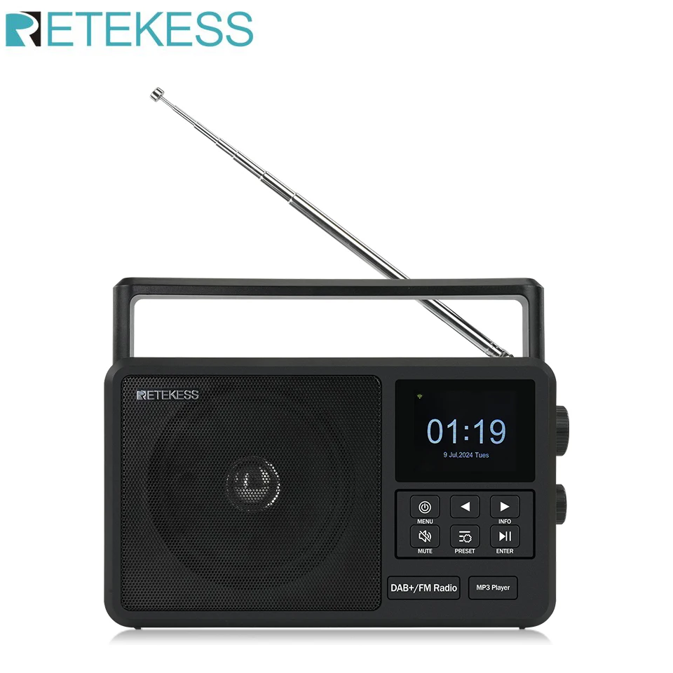 Retekss TR640 Интернет-цифровое радио DAB/Non-DAB-радио Портативное FM-радио с поддержкой