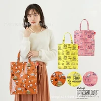 2022 new sanrio kawaii snoopy anime cartoon cute handbag shopping bag printing casual all match tote bag handbag