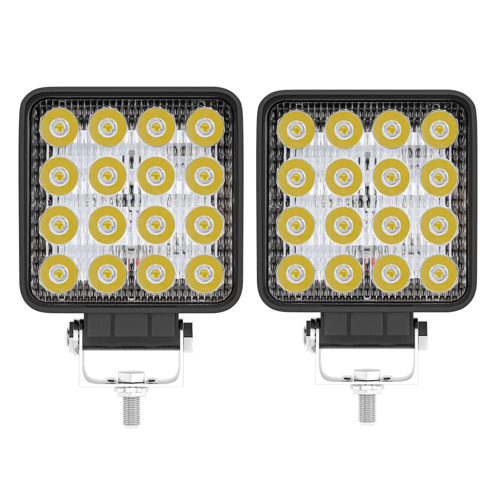 NORGOS 4-дюймовый телефон квадратный 12 В 24 супер яркий 4x4 внедорожник трактор