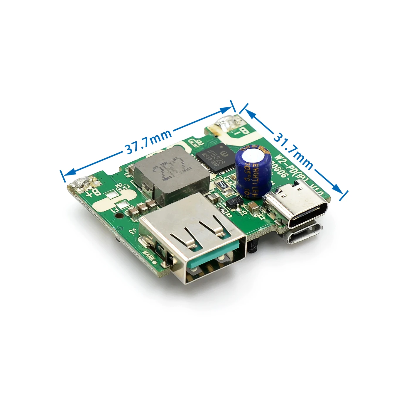 

1PCS IP5328P 18W Fast charging module supports QC AFC FCP PD3.0 Mini Small module