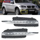 Автомобильные светодиодные передние бамперы DRL Противотуманные фары Дневные ходовые огни Крышка для BMW X5 E70 2007 2008 2009 2010 автостайлинг