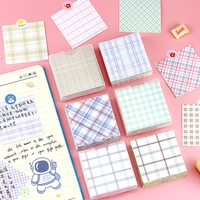 200 sheets grid pattern sticky notes notepad memo pad kawaii memo planner stickers for scrapbooking diary notebook decoration