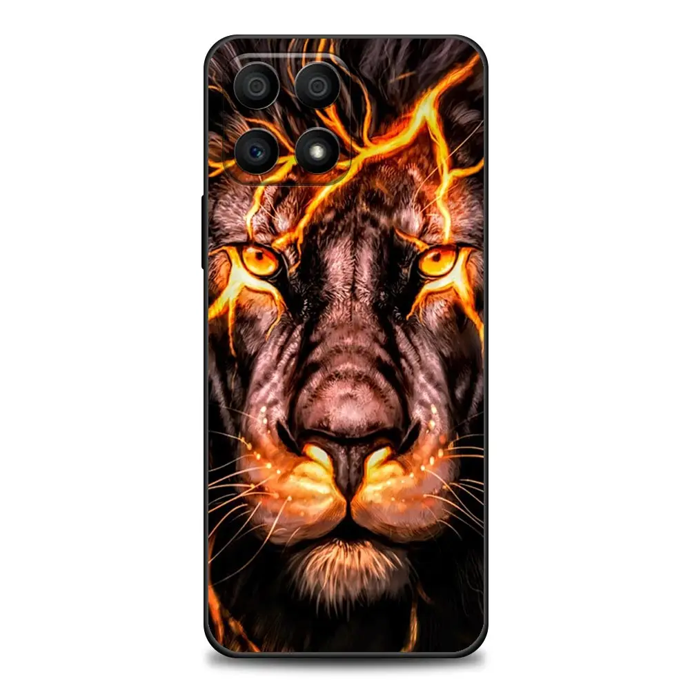 Phone Case for Honor 8X 9X Play 9A 20 21i 30i 50 60 X8 Nova 8i 9 SE Y60 Magic4 Pro Lite TPU Case Cover Fashionable The Lion images - 6