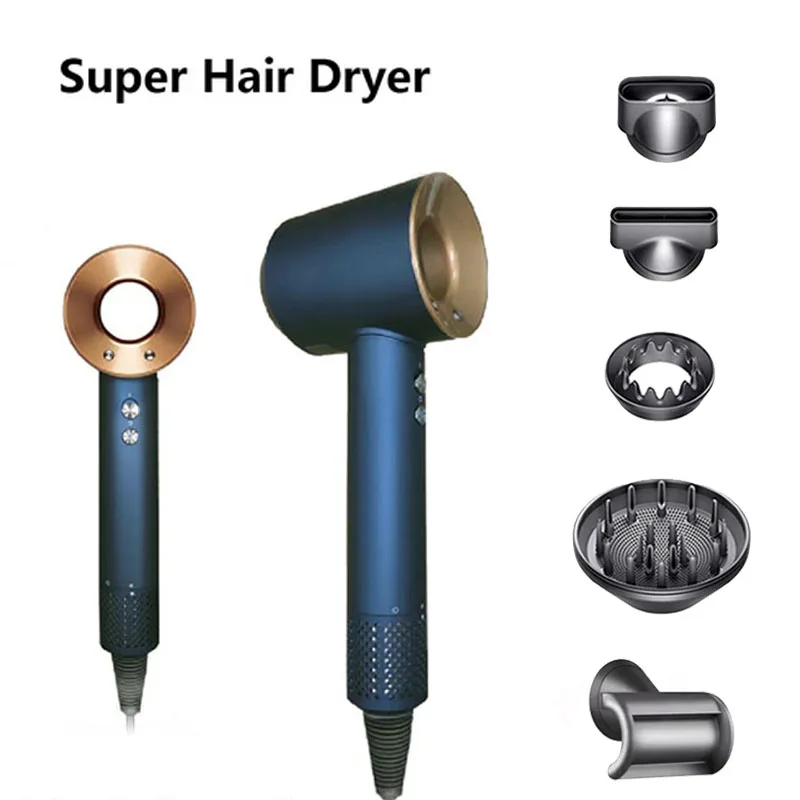 

New Professional Hair Dryer With Attachment Negative Ionic Premium Hair Dryers Multifunction Salon Style Tool 220v Hair Care