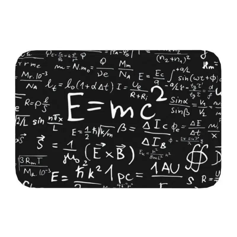 

Physics Equations Front Floor Door Entrance Mats Indoor Geek Science Math Teacher Kitchen Bathroom Doormat Garage Carpet Rug