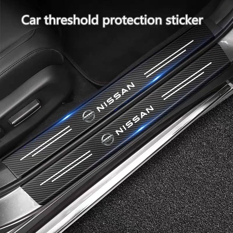 

Carbon Fiber Car Door Threshold Side Anti Scratch Tape For Nissan J10 X-Trail Qashqai Juke Leaf Micra NOTE Patrol Pulsar NISMO