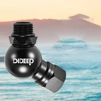 new dideep global universal 360 degree swivel hose adapter for 2nd stage scuba diving regulator connector dive accessories