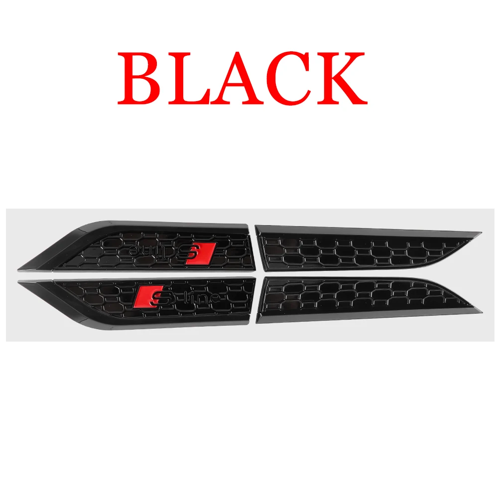 

2 шт., значок с логотипом автомобиля, боковое крыло, декоративная наклейка, автостайлинг, модифицированные аксессуары для AUDI ABT S5 RS5 SLINE TT A4 A5 A6