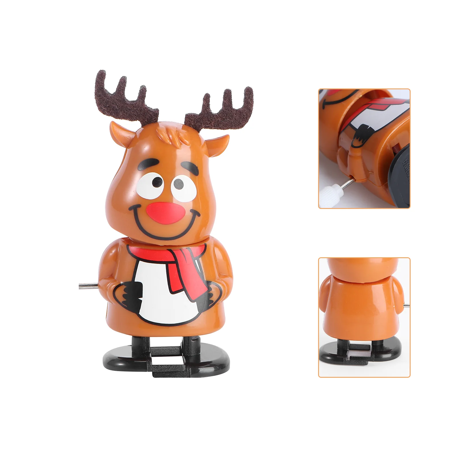 

Toys Christmas Windwalking Toy Clockwork Kids Santa Reindeer Holiday Gift Elk Party Ornament Claus Gifts Jumping Figure Snowman