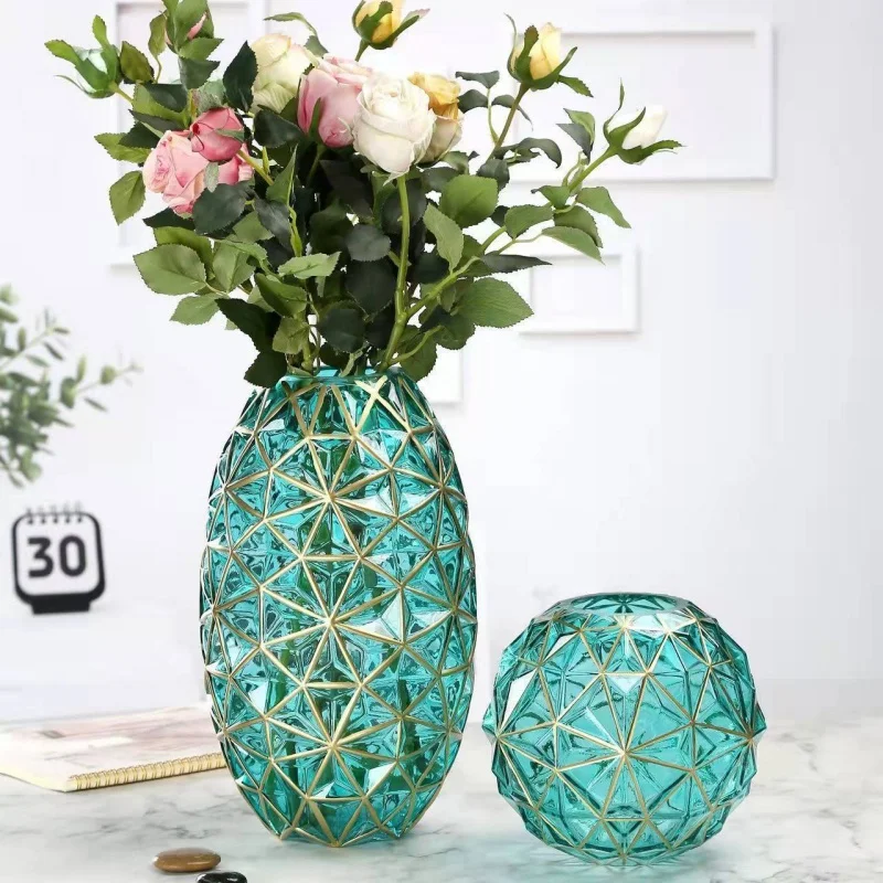 

Креативные роскошные стеклянные вазы для растений, бутылка, цветочный горшок, скандинавский гидропонный Террариум, контейнер для композиции, ваза для цветочного стола