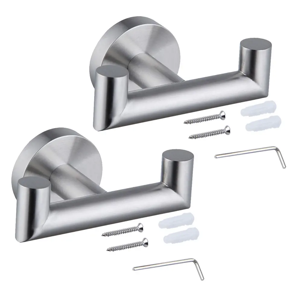 

2 шт., нержавеющий крючок для полотенец, из нержавеющей стали