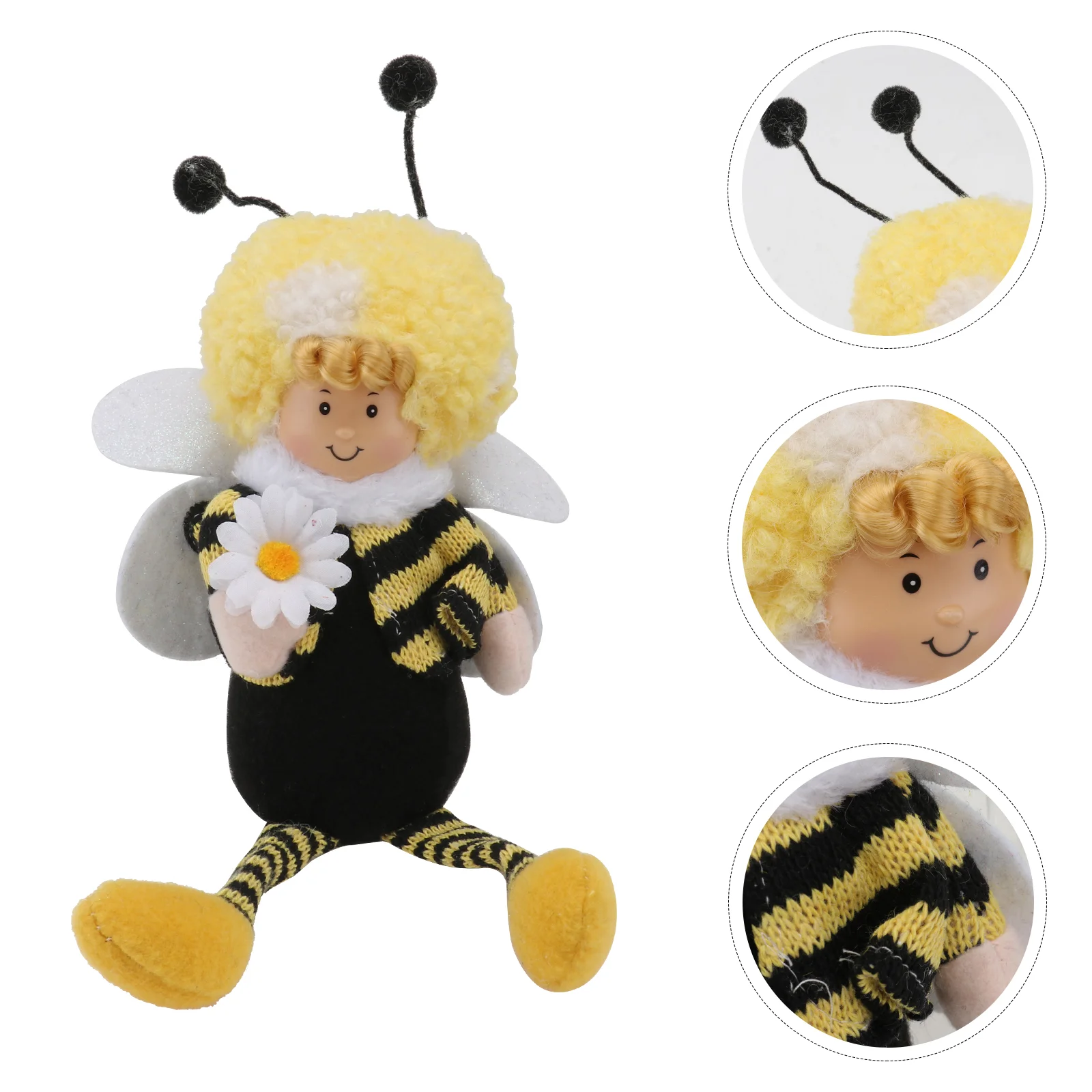 

Knitted Plush, Creative Lovely Kids Shaped Festival Party Decor ( Boy )