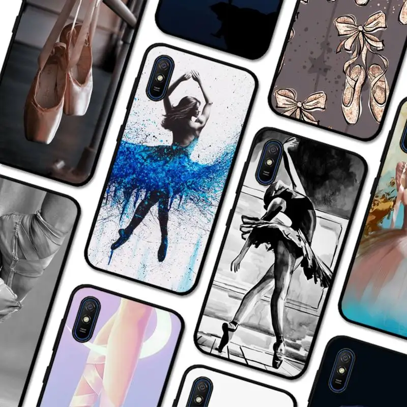 

Ballerina Ballet Dancing Girl Phone Case for Redmi 5 6 7 8 9 A 5plus K20 4X S2 GO 6 K30 pro