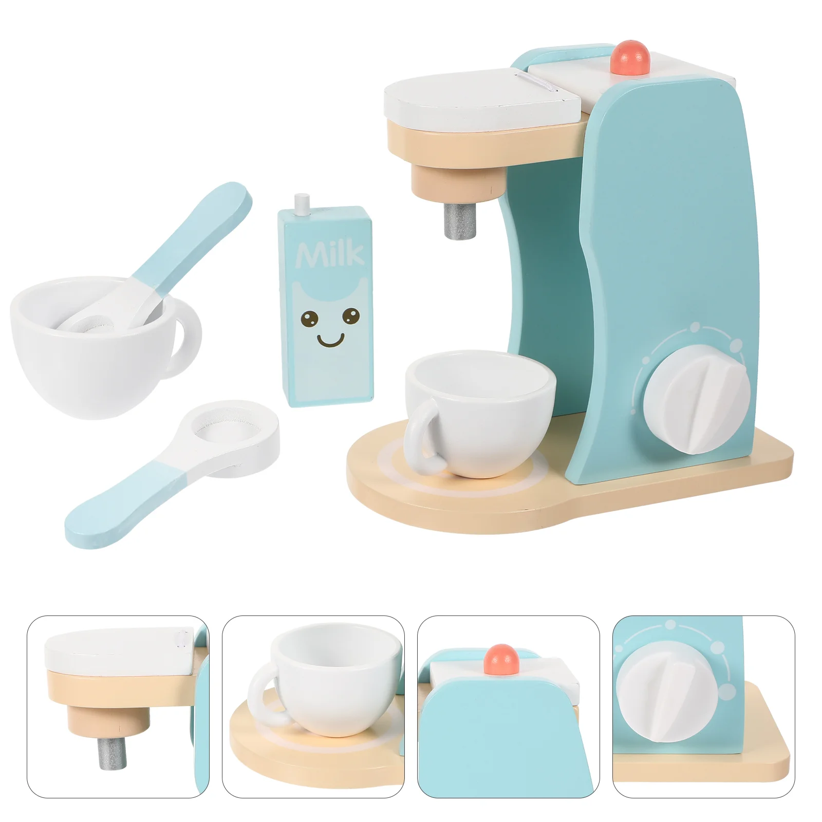 

1 Set Kids Colorful Fun Early Learning Pretend Toys Play Kitchen Accessories Coffee Marker