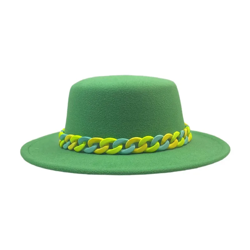 

Wool Jazz Fedora Hats Women Top Hat Wide Brim Panama Trilby Cap Trend Gambler Hat Wholesale