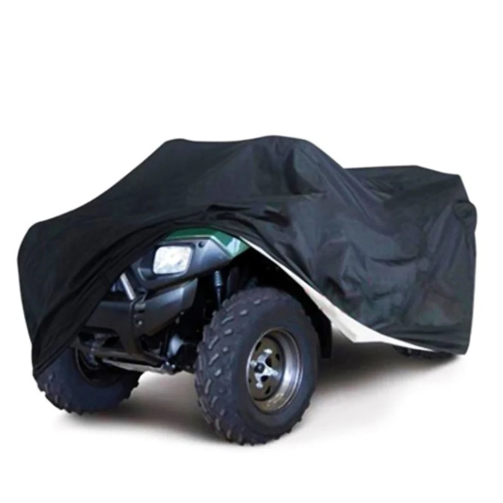 

190T ATV Car Covers Vehicle Shelters Waterproof Dust Rain Protectors Canopy Outdoor Silver Black