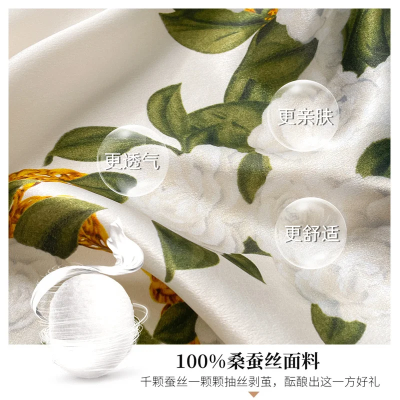 100% натуральный шелк квадратные шарфы Женская бандана высококачественный