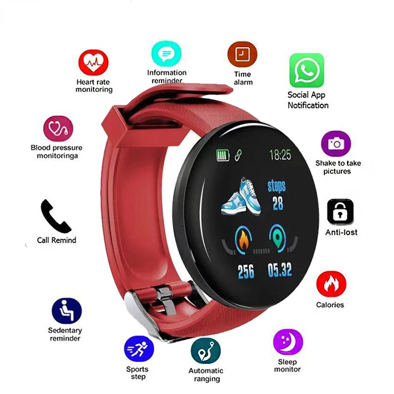

For iphone Xiaomi Huawei Smart Watch Heart Rate Blood Pressure Monitor Clock Sports Tracker Pedometer Wristwatch For Android IOS