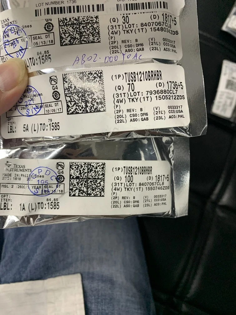 

Free shipping TUSB1210BRHBR T1210B QFN32 10PCS