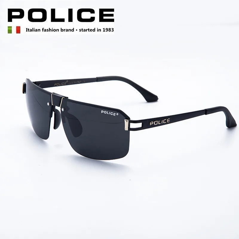 POLICE Fashion Trends Retro 2021 Sunglasses Men Fashion Classic Brand Glasses Polaroid Aviation Driving Pilot Clout Goggles 8812