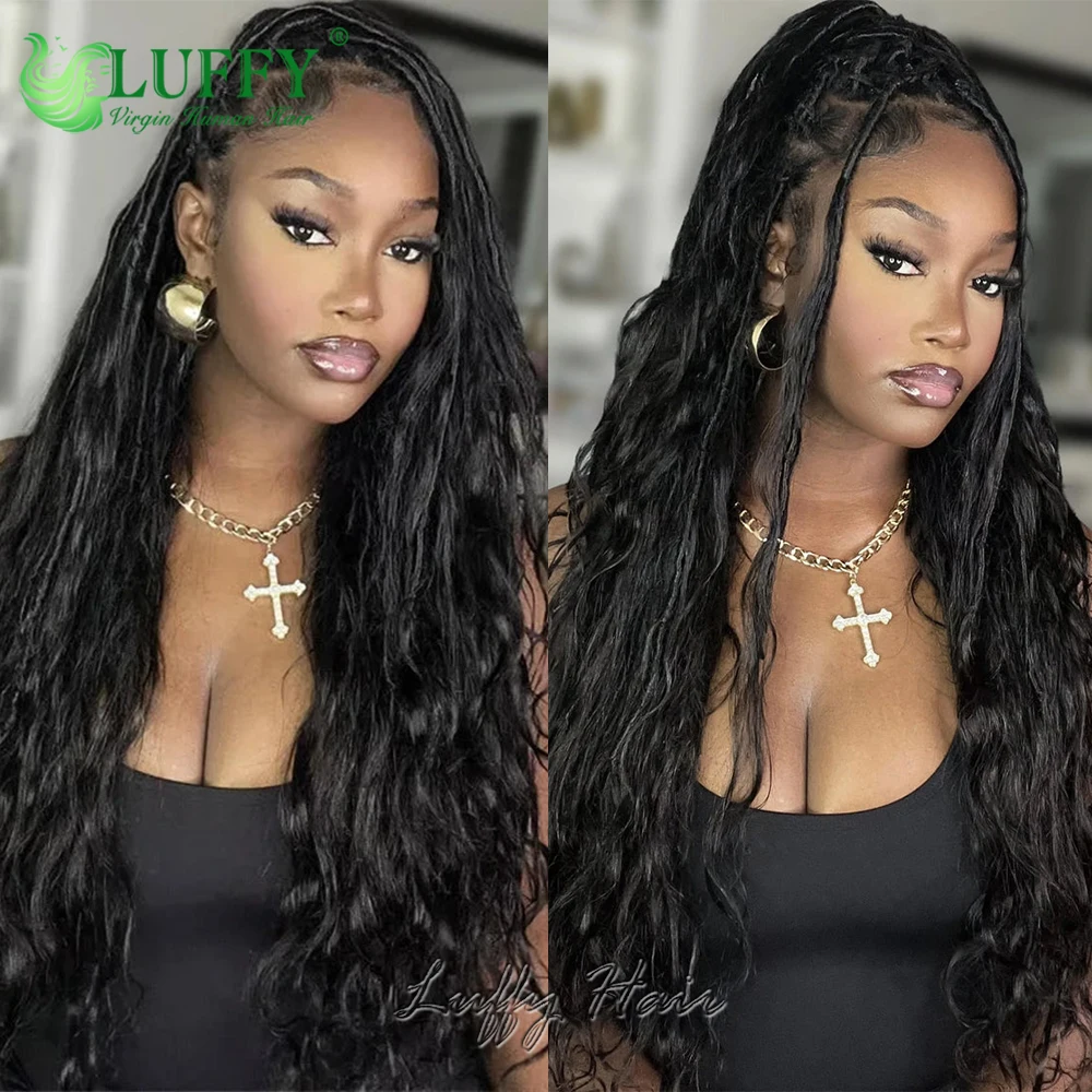 Телесные волнистые предварительно заплетенные крючком Бохо локоны с